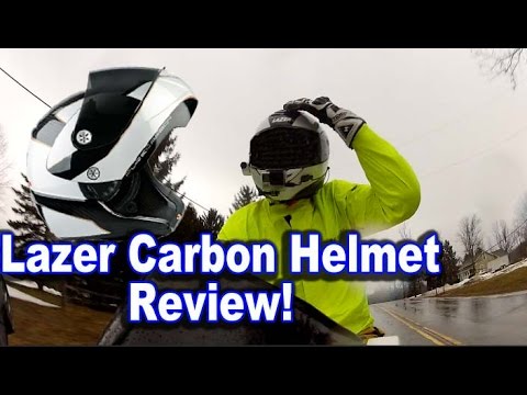 Best Modular Helmet - Lazer Carbon Helmet MotoVlog Review