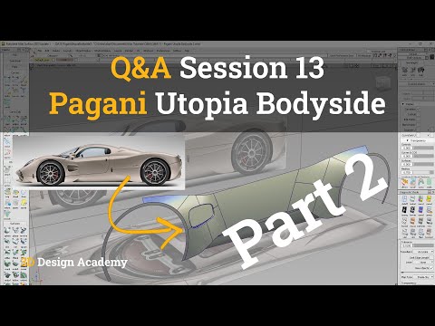 Autodesk Alias Tutorials I Q&A 13 - Pagani Utopia Bodyside 2
