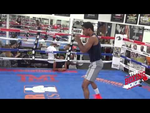 Carlos Ivan Velasquez Shadow boxing