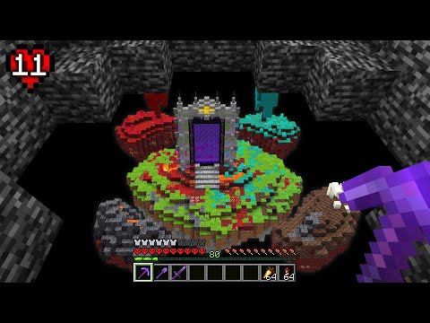 TheBestCubeHD - How I Built a Nether Hub In The Void In Minecraft Hardcore