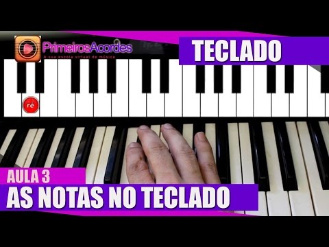 Curso de teclado iniciante - As notas musicais no piano (Aula 3)