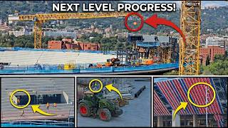 Camp Nou Construction Update April 2026 ||The Roof is FINALLY Rising|| 12+ Radial Beams Installed