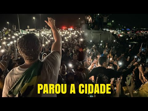 CHEGADA DE NIKOLAS FERREIRA EM LUZIÂNIA GOIÁS 