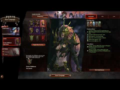CRONE HELLEBRON Selection Video | Total War Warhammer 3