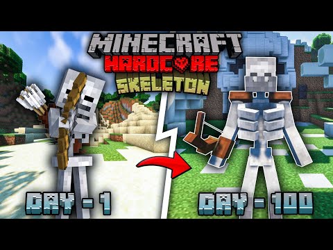 EPIC! 100 Days as a Skeleton in Minecraft! (HINDI)