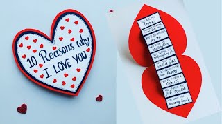 I Love You Card Making Ideas/Simple & Easy Valentine’s day Craft Ideas@Art & Craft By Tulsi