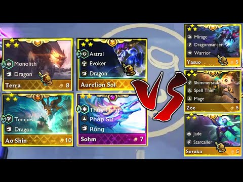 War Of Gods ft. Terra, Ao'shin, Aurelion Sol, Yauso, Zoe, Soraka 3 Star | TFT SET 7.5