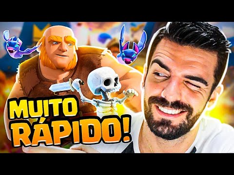 DECK RÁPIDO DE GIGANTE NO CLASH ROYALE!