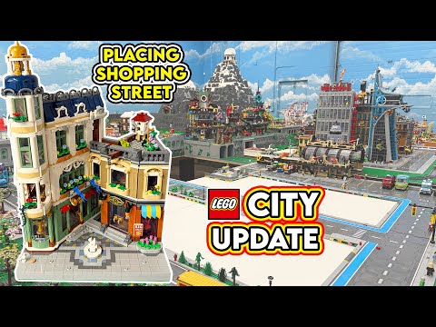 LEGO City Umstrukturierung! Platzierung des modularen Gebäudes der Einkaufsstraße