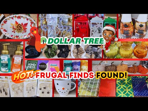 HOT FRUGAL FINDS FOUND Dollar Tree Shop With Me New Christmas Thanksgiving Name brand and Hair!