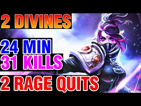 2 DIVINES, 2 RAGE QUITS, 31 KILLS IN 24 MIN   hFn  8000MMR Templar Assassin   Dota 2