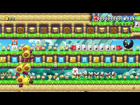 ◆初心者の方でも楽しめる草原のSPEED RUN♪◆30sec by Re:げんちゃん♪ - Super Mario Maker 2 - No Commentary 1bz