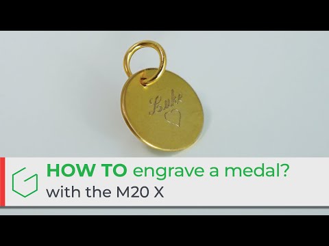 Dia 5–Kaiverruskone M20 X PIX Gravograph 100 x 100 mm Discovery (video)