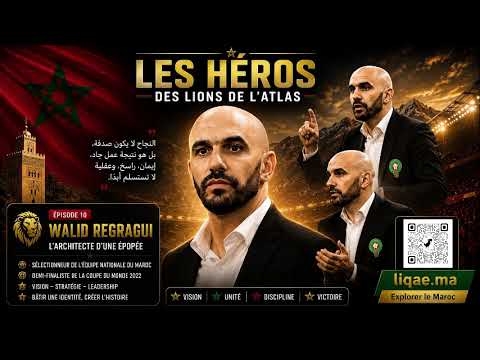 حلقة جديدة: وليد الركراكي مهندس معجزة أسود الأطلس!