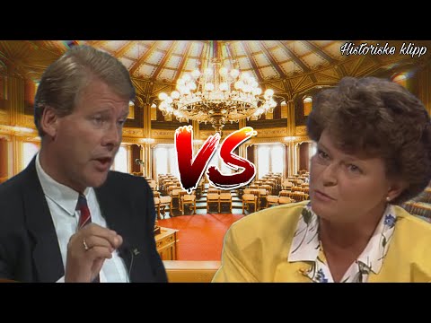 Stortingsvalget 1989: «Carl I. Hagen Vs Gro Harlem Brundtland» Debatt om velferdsstaten 