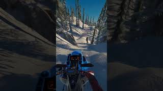 Someday I’ll be able to do this full trail in one pass #sledders #snowmobile #backcountry #gaming