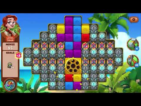 Lost Island Blast Adventure Level 2448 NO BOOSTERS - A S GAMING ✔️