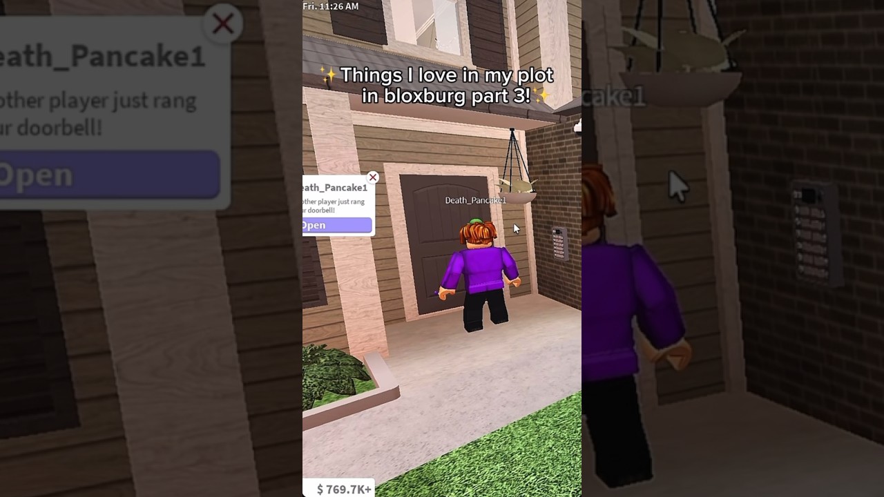 How to make a Bloxburg trapdoor activated by a doorbell! Sorry repost cuz I posted in wrong order!