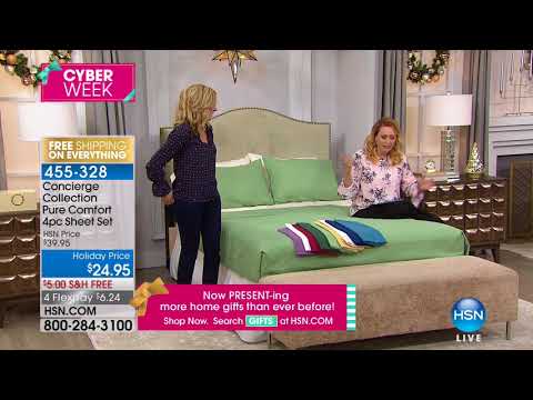 HSN | Concierge Collection Bedding 11.28.2017 - 09 PM