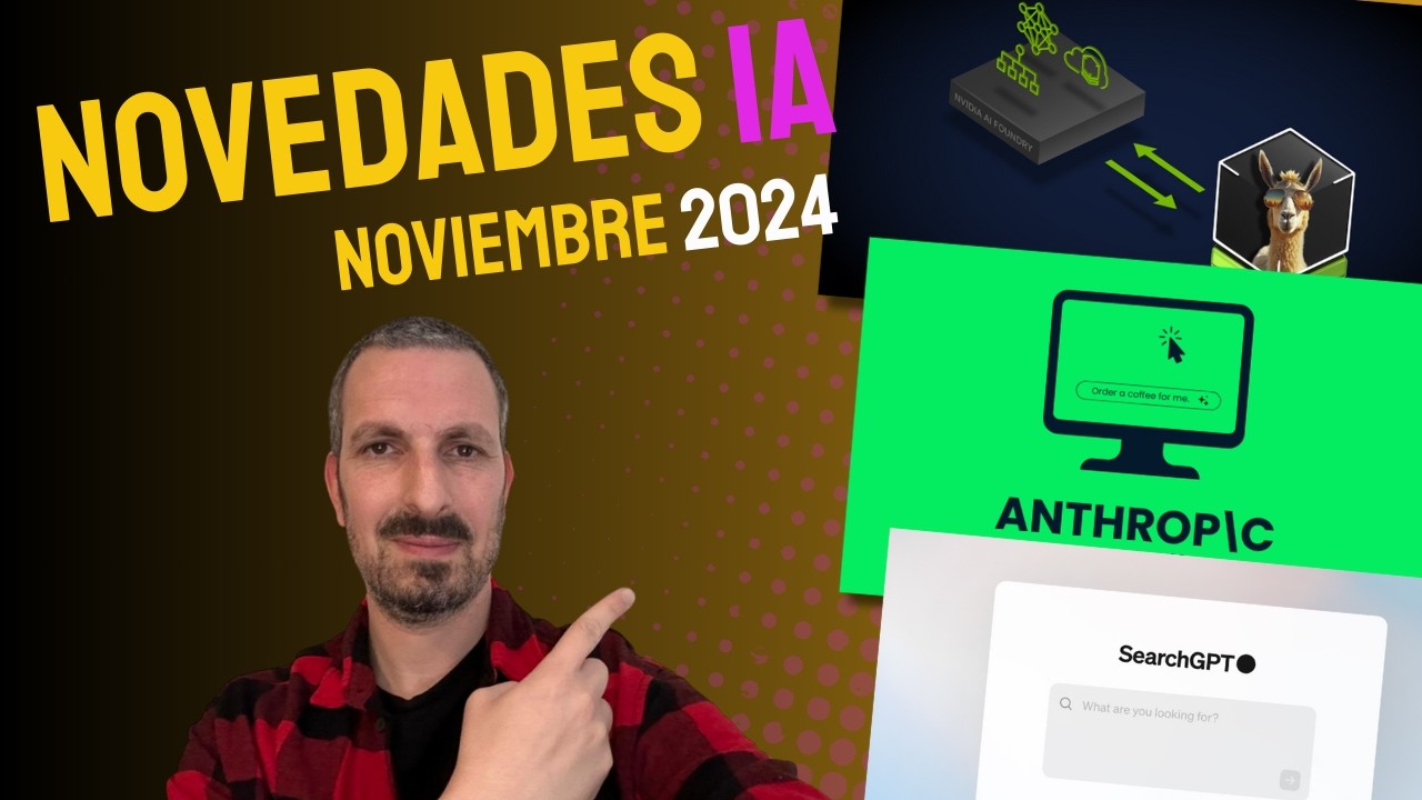 Novedades IMPERDIBLES en IA: ChatGPT Search, Claude Computer Use y más
