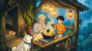 Cooking Ramen with Grandma: A Rainy Night in the Treehouse | Ghibli-Style ASMR MQDEFAULT Thumbnail