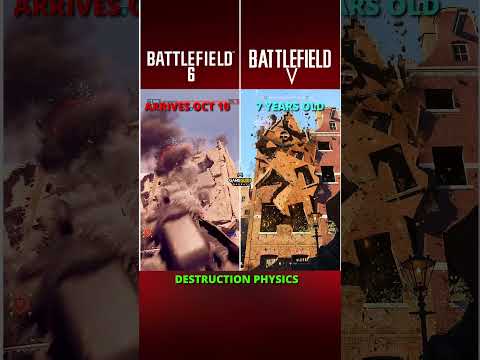 BATTLEFIELD 6 VS BATTLEFIELD 5 COMPARISON | DESTRUCTION PHYSICS TEST 1 #battlefield6