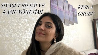 SİYASET BİLİMİ VE KAMU YÖNETİMİ/MEZUN OLDUM/NE YAPIYORUM?/KPSS A GRUBU