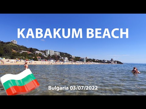🇧🇬 Golden Sands - Varna Kabakum beach Walking tour Jule 03/07/2022 OK-TV