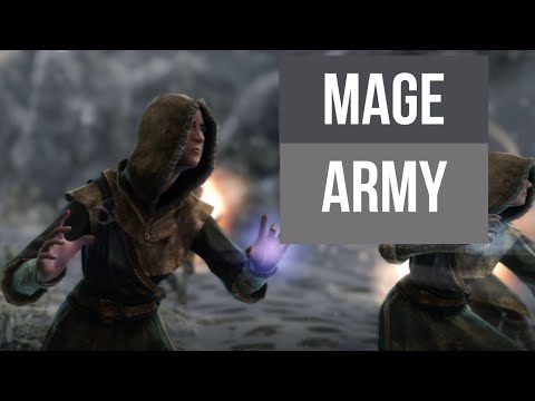 Mage Army Attacks Winterhold - Conquest of Skyrim Mod 0.3