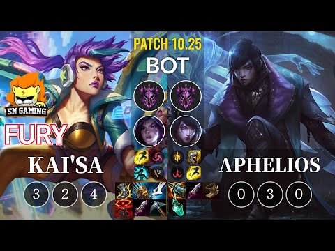 SN Fury Kai'Sa vs Aphelios Bot - KR Patch 10.25