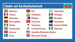 Länder auf Aserbaidschanisch