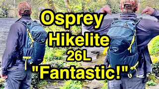 Osprey Hikelite 26 Back Pack Review - It's Fantastic!