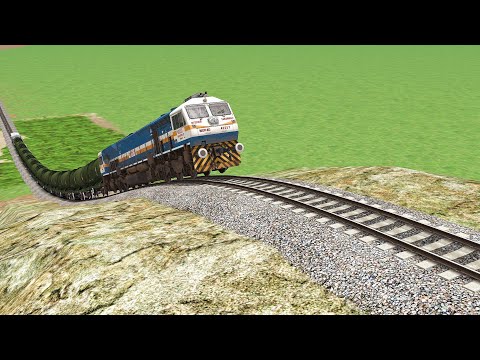 Trains vs Giant Hill Climb | Trains Climbing Huge Mountains – Train Simulator 2022 | Train Crashes