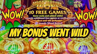 MY MEGA FEATURE WENT WILD-BIG WIN