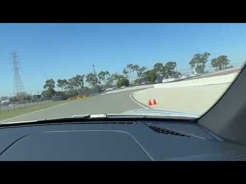 The 1.3 mile track at the LA Porsche Experience Center in a 911S