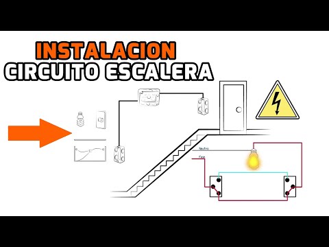 Cómo encender y apagar lámparas de dos lugares diferentes – Circuito Escalera !