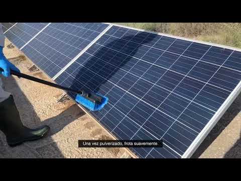 VIDEO    - Limpiador de placas solares con pulverizador 1L