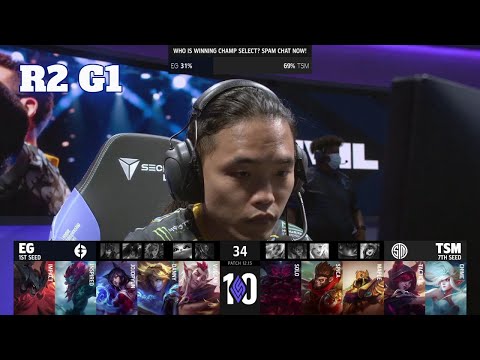 EG vs TSM - Game 1 | Round 2 Playoffs S12 LCS Summer 2022 | Evil Geniuses vs TSM G1