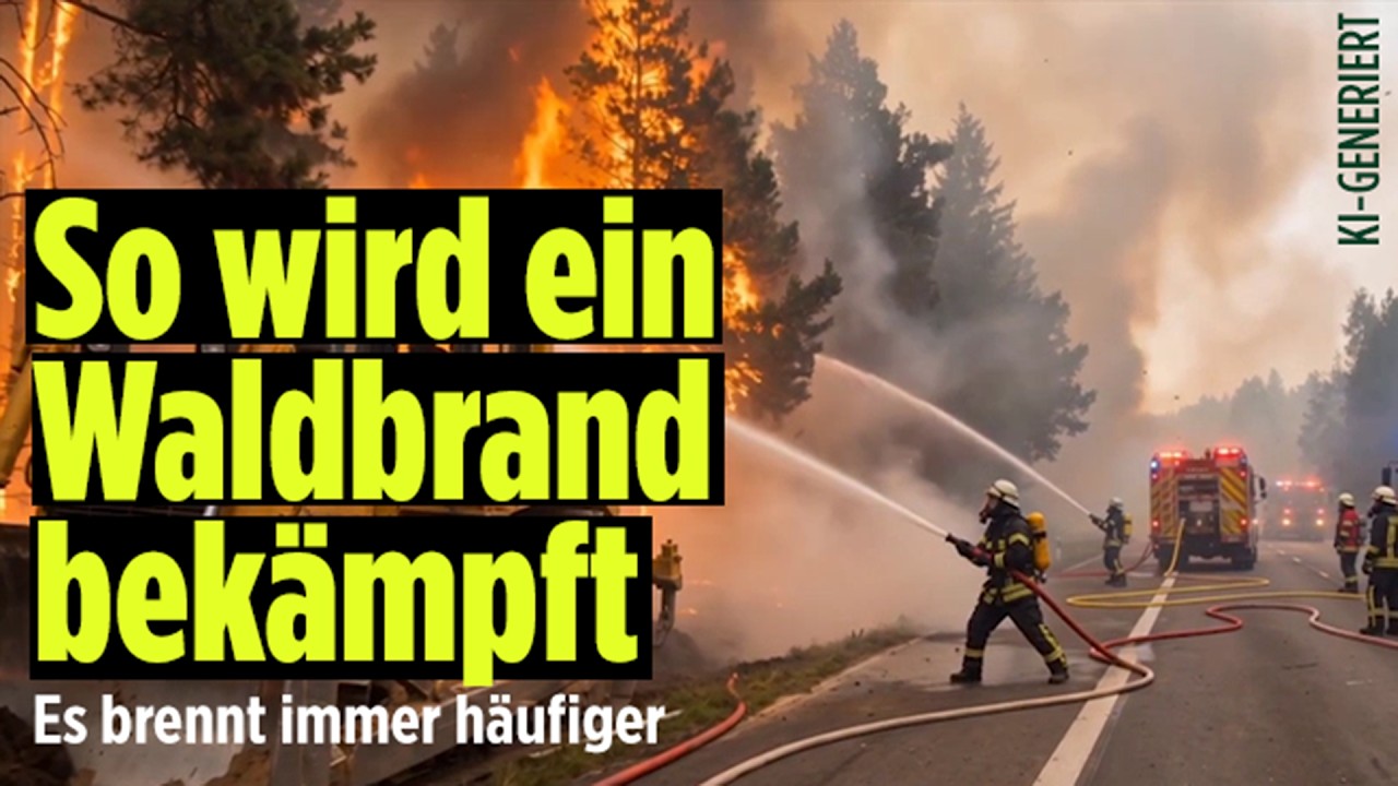 Waldbrand-Einsatz erklärt: So arbeiten Feuerwehr und Löschflugzeuge zusammen
