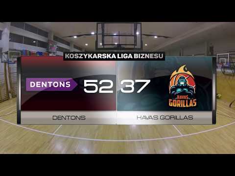 Dentons vs Havas Gorillas - II kolejka - Warszawa - Koszykarska Liga Biznesu