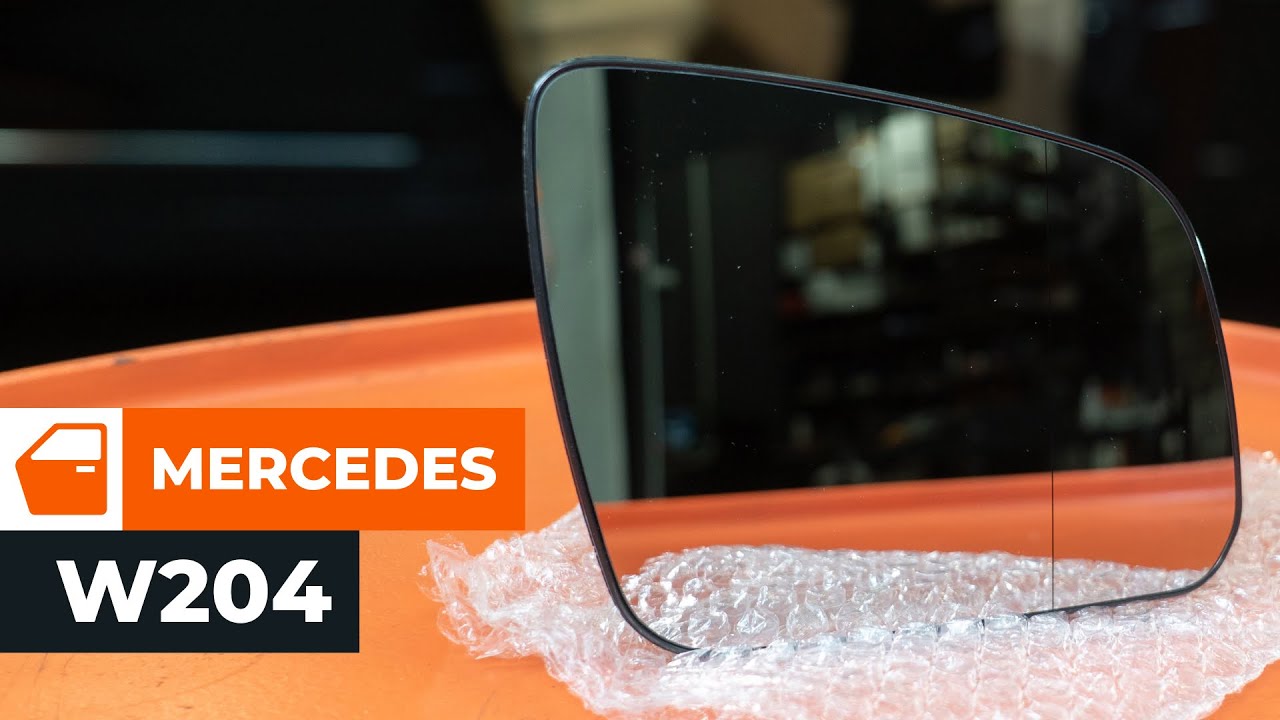 Como mudar vidro espelho retrovisor em Mercedes W204 - guia de substituição