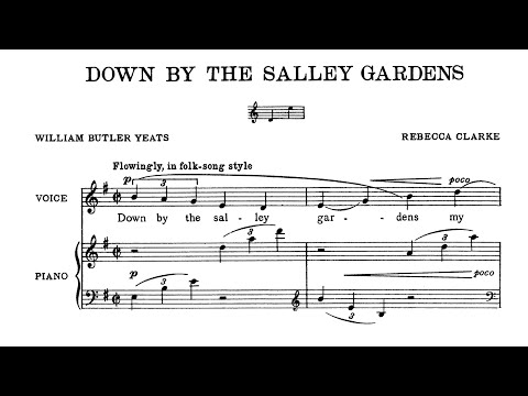 Rebecca Clarke - Down by the Salley Gardens [Score Video]