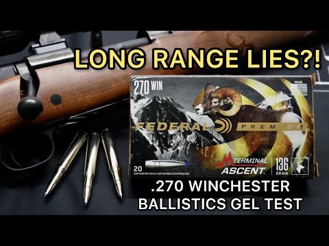 LONG RANGE BULLSH*T?! 270 Winchester Federal Terminal Ascent Ammo Test