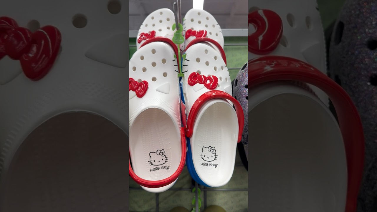 Loving these Hello Kitty Crocs at @academy 😭