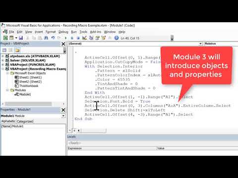 4 Absolute vs Relative referencing during macro recording