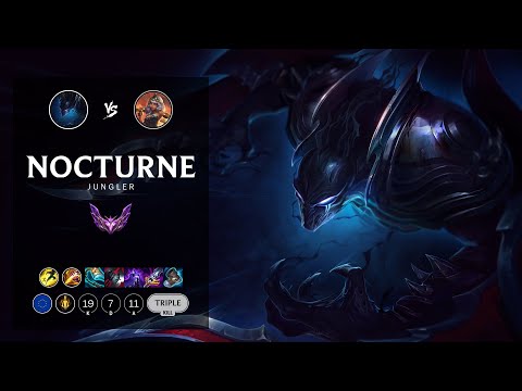 Nocturne Jungle vs Qiyana - EUW Master Patch 12.16