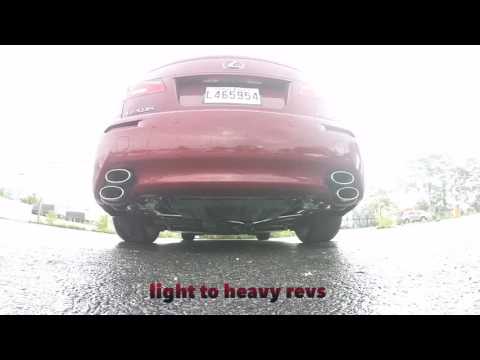 Lexus ISF HKS SSM Axel back exhaust