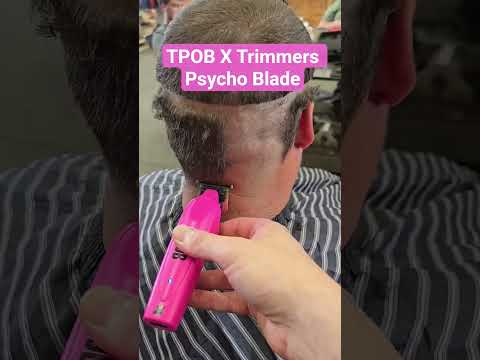 New Psycho Blade on the TPOB X trimmers #tpob #tpobplay #barberlife #barber #cosmetologist #skinfade