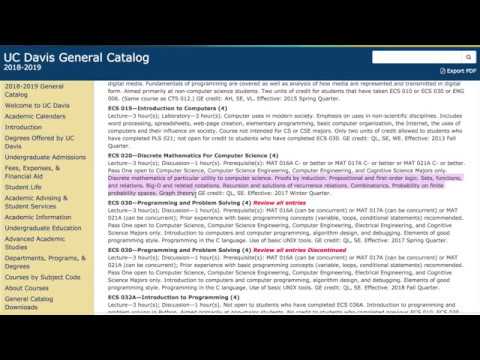 Ucdavis Catalog