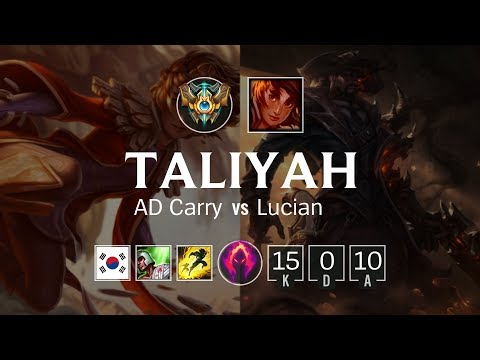 Taliyah Bot vs Lucian - KR Challenger Patch 8.23